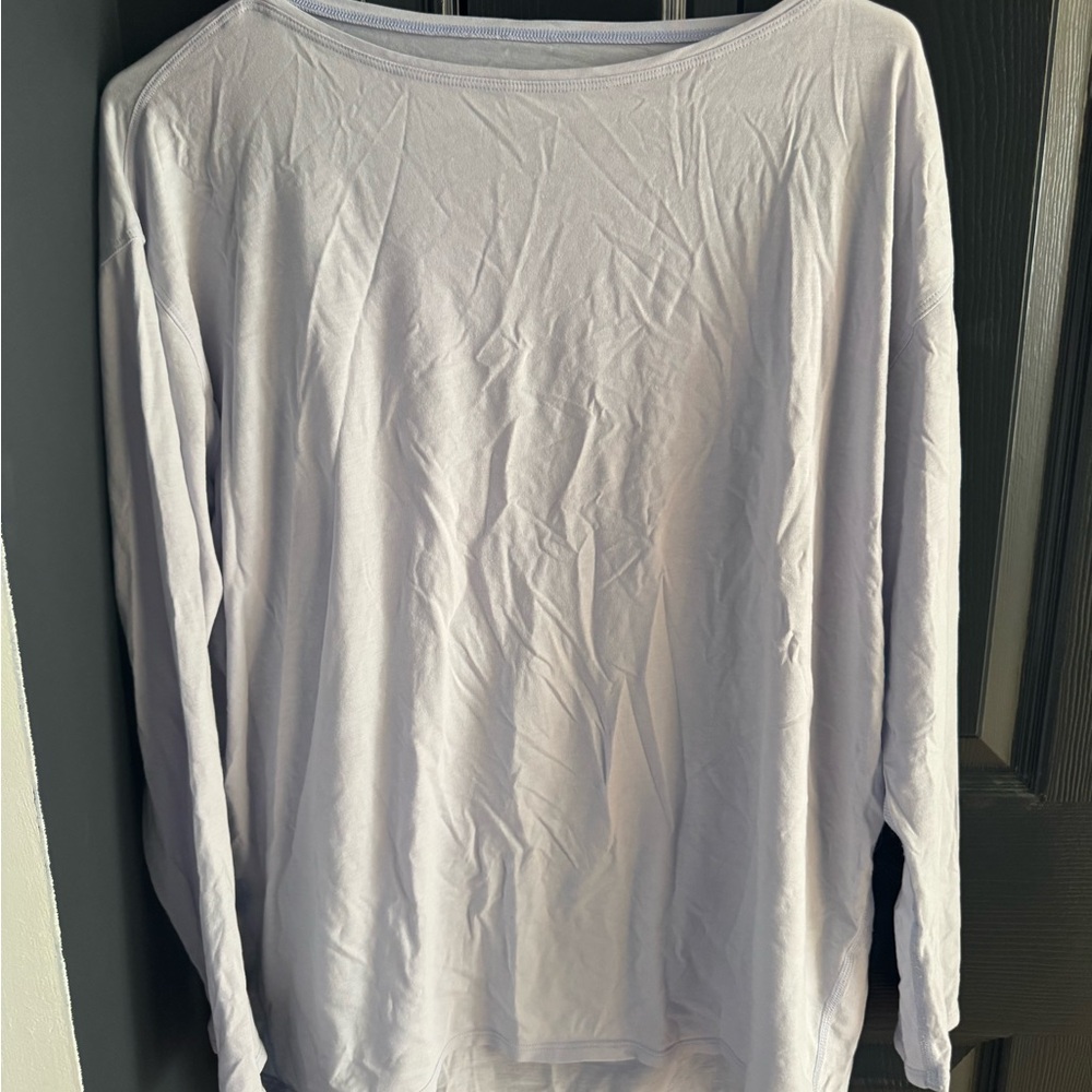 lululemon back in action long sleeve - pastel blue